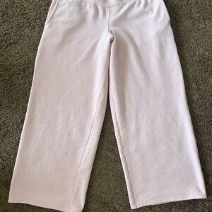 Hollister Wide Leg Pants in Light Pink
